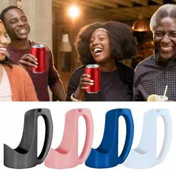 Держатель для банок кока-колы, напечатанный на 3D-принтере, держатель для пивных банок объемом 12 унций, многоразовый синий