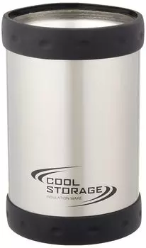 Держатель для банок с вакуумной изоляцией Pearl Metal, охладитель для банок, также можно использовать как тамблер для банок 350 мл, для улицы, сатиновый, для холодного хранения, 2-сторонний, D-6640