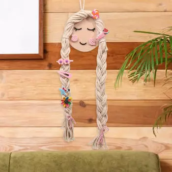 Держатель для бантов для волос, повязка на голову, держатель с крючком, дисплей, для девочек, настенный декор бежевый