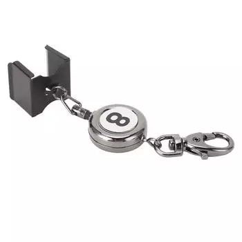 Держатель для бильярдного мела, черный, автоматический, телескопический, 48 см, портативный, для бильярдного кия, мел для бильярда