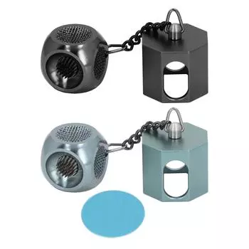 Держатель для бильярдного мела из алюминиевого сплава, портативный магнитный держатель для кия, держатель для аксессуаров Black