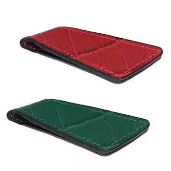 Держатель для бильярдного мела, кожаный магнитный чехол для бильярдного кия, зажим для ремня для бильярдных принадлежностей на открытом воздухе Green