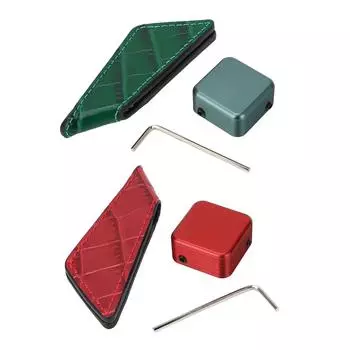 Держатель для бильярдного мела с магнитным зажимом, портативный односекционный футляр для мела для бильярдного кия с зажимом для ремня для P Dark Green