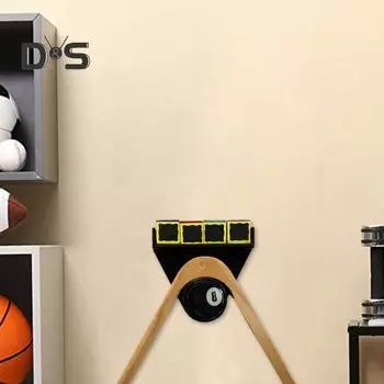 Держатель для бильярдного треугольника, настенное крепление, держатель для бильярдных мелков, 3D-печатные бильярдные принадлежности, органайзер для клуба, бильярдной, бара чёрный