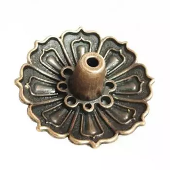 Держатель для благовоний лотоса с 9 отверстиями, цветочная медная пластина для конуса