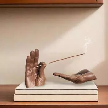 Держатель для благовоний, пепельница, смоляная курильница для благовоний, домашний офис, медитация, йога, релаксация, украшение для домашнего офиса белый