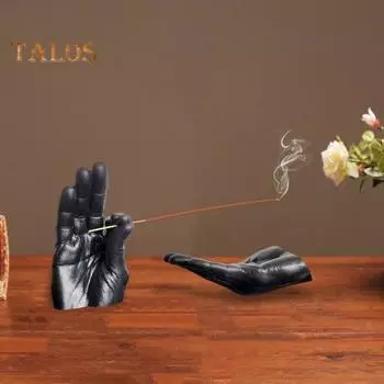 Держатель для благовоний, пепельница, смоляная курильница для благовоний, домашний офис, медитация, йога, релаксация, украшение для домашнего офиса белый