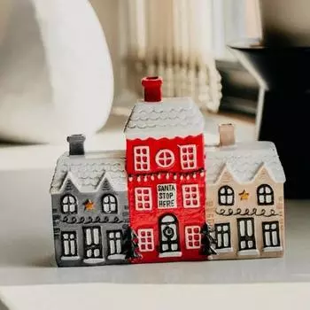 Держатель для благовоний, Рождественский дом, деревенский уютный бревенчатый домик, дизайн, ароматная атмосфера, деревенская курильница для украшения дома Snowhouse