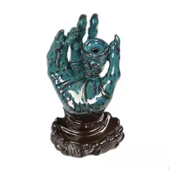 Держатель для благовоний «Рука Будды» для домашнего декора чёрный