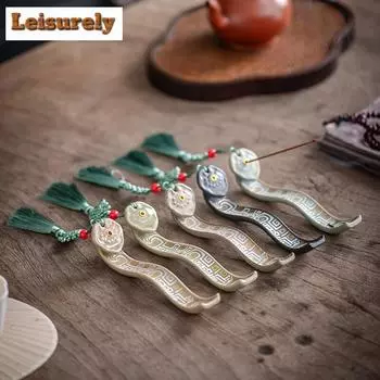 Держатель для благовоний Ruyi Texture Line, курильница для благовоний Zen, сандаловое дерево, агаровая печь, аксессуары для дегустации ароматных чайных церемоний