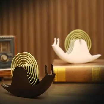 Держатель для благовоний с репеллентом от улиток, прочная спиральная вешалка для благовоний, портативная белый