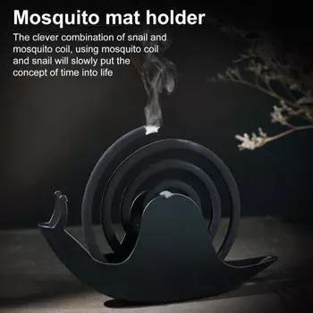 Держатель для благовоний с репеллентом от улиток, прочная спиральная курильница, переносная настольная подставка для улавливания пепла, поднос, украшение белый
