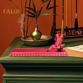 Держатель для благовоний «Самурай», пепельница, курильница для благовоний «Воин», домашний офис, медитация, йога, релаксация, украшение для домашнего офиса красный черный