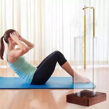 Держатель для благовоний со съемным стеклянным улавливателем пепла, деревянные горелки для благовоний, украшения для дома и отдыха B