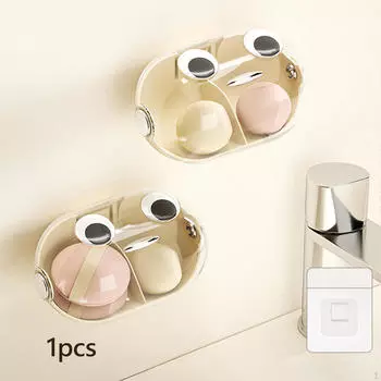 Держатель для блендера, настенный пылезащитный пуховкой для макияжа бежевый