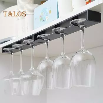 Держатель для бокала для вина без перфорации, для хранения без перфорации, прочный толстый материал, подставка для бокала, барные принадлежности белый