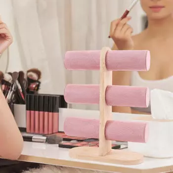 Держатель для браслета, органайзер для ювелирных изделий, повязка на голову, подставка для наручных часов, подставка для часов розовый