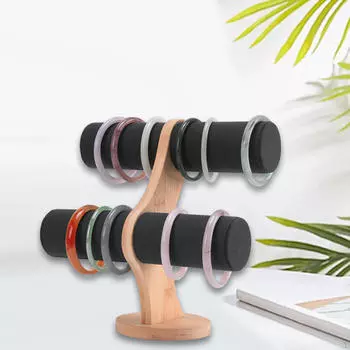 Держатель для браслета, подставка для часов, подарочный органайзер для ювелирных изделий чёрный