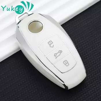 Держатель для брелока для VW Volkswagen Touareg 2017 2018 2019 2020 2021 Мягкий чехол для автомобильного ключа из ТПУ, защитные аксессуары чёрный