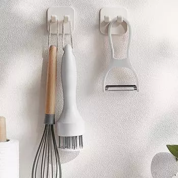 Держатель для бритвы из АБС-материала Wall Punch Free Man Крючок для хранения бритвы Ванная комната