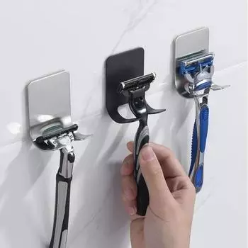 Держатель для бритвы из нержавеющей стали 304, настенная стойка для хранения, органайзер для кухонных крючков