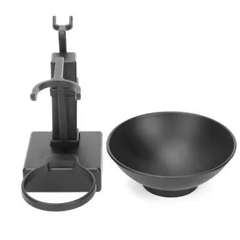 Держатель для бритвы из нержавеющей стали, бытовая мыльница, набор для бритья для мужчин, черный