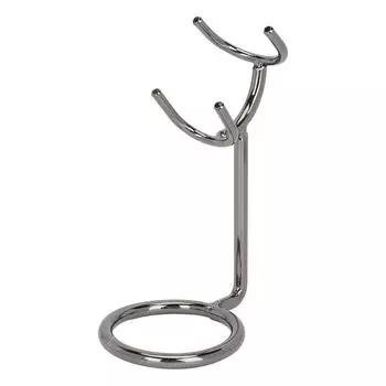 Держатель для бритвы Подставка для помазка из нержавеющей стали Черная подставка для улучшенной вентиляции