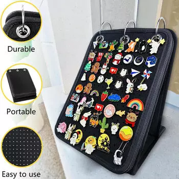 Держатель для булавки, подставка для хранения брошей, эмалированные страницы, портативный, современный