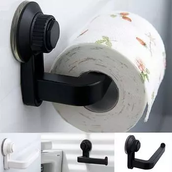 Держатель для бумаги Подставка для катушки Вешалка для полотенец Подставка для рулонов Держатель для рулонов Держатель для салфеток 14.5 * 6.5 * 10cm чёрный