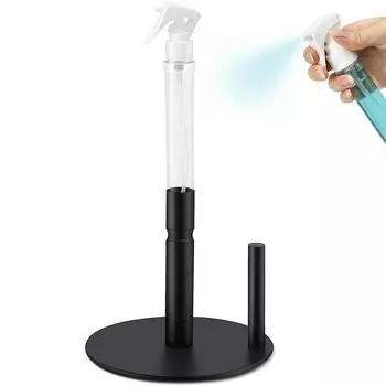 Держатель для бумажных полотенец из нержавеющей стали с распылителем и нескользящим утяжеленным основанием