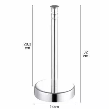 Держатель для бумажных полотенец из нержавеющей стали, ванная, туалет, кухонная стойка 27*14.5*6cm серебряный