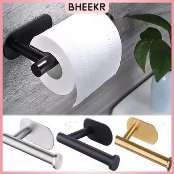 Держатель для бумажных полотенец из нержавеющей стали, держатель для туалетной бумаги без гвоздей и пробойников, настенный держатель для хранения рулонов бумажных полотенец золотой