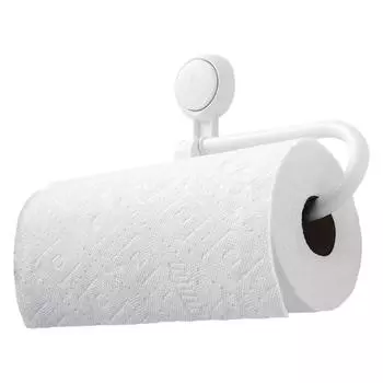 Держатель для бумажных полотенец на присоске под шкафчик, настенный для кухонного рулона бумаги, без сверления, для больших объемов полотенец, съемная и многоразовая вешалка для полотенец