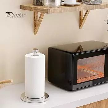 Держатель для бумажных полотенец на столешницу с утяжеленным нескользящим основанием, устойчивый к ржавчине и коррозии, держатель для бумажных полотенец из нержавеющей стали