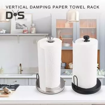 Держатель для бумажных полотенец с нескользящими присосками, нержавеющая, устойчивая к коррозии подставка для бумажных полотенец на кухонную столешницу B