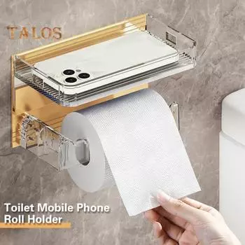 Держатель для бумажных полотенец Удобное хранение ключей Устойчивость к царапинам Практичный туалетный держатель для мобильного телефона Домашние товары