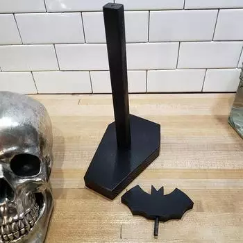 Держатель для бумажных полотенец в виде летучей мыши, декор для кухни и ванной комнаты на Хэллоуин, готический декор для странностей и диковинок, готические аксессуары