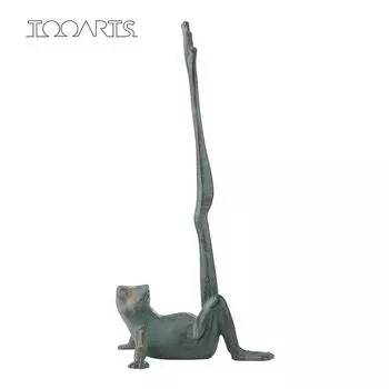 Держатель для бумажных полотенец в виде лягушки, декоративный держатель для рулона туалетной бумаги с животными, античный чугунный органайзер, литой