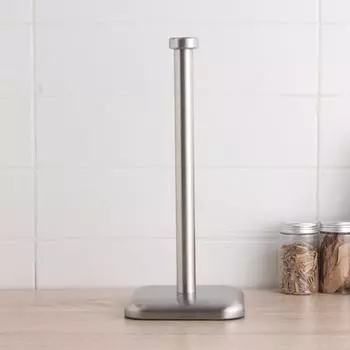 Держатель для бумажных полотенец Yousheng на столешницу с устойчивым основанием, полированная поверхность, нержавеющий держатель для рулонов бумажных полотенец для ванной комнаты и кухни