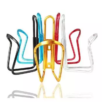 Держатель для бутылки из сплава для велосипеда, держатель для бутылки для горного велосипеда, аксессуары для езды на велосипеде, вода One size серебряный