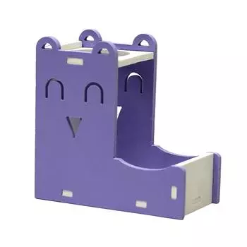 Держатель для бутылки с водой для хомяка, диспенсер для воды, бутылка для питья воды, прочная кормушка для шиншиллы, хомяка, ежа, крысы, щенка фиолетовый