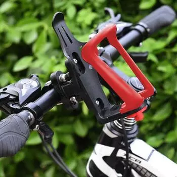 Держатель для бутылки с водой для велосипеда. Держатель для чашки для мотоцикла. Стабильная противоскользящая защита. Широкое применение. Простая установка. Кронштейн для бутылки с водой. чёрный