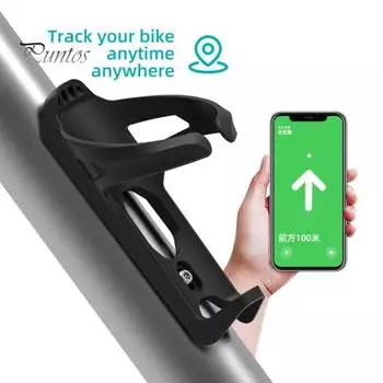 Держатель для бутылки с водой для велосипеда AirTag Locator Mount, легкий, универсальный, для горного велосипеда, шоссейного, горного, велосипеда, держатель для стакана с водой, стойка для хранения велосипеда чёрный