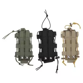 Держатель для бутылки с водой Molle, водонепроницаемая нейлоновая сумка для переноски бутылки с водой для кемпинга и пешего туризма Black