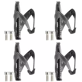 Держатель для бутылки с водой на велосипеде, клетка для чайника из стекловолокна для шоссейного велосипеда (черный)