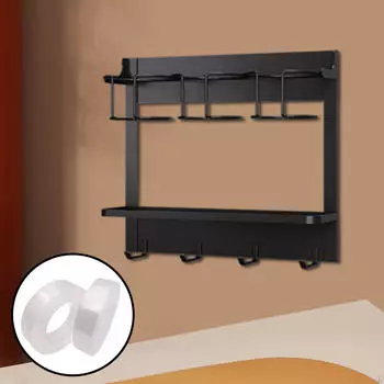 Держатель для бутылки с водой, стакан, посуда для хранения с крышкой, органайзер, подарочный, большой, металлический стеллаж