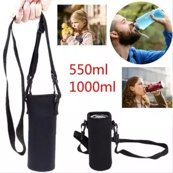 Держатель для бутылки с водой Защитная крышка Изолированная сумка для чашки с веревкой 550ml