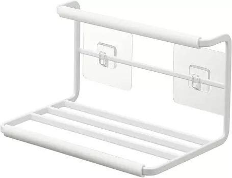 Держатель для бутылок-кувшинов Yamazaki Jitsugyo Film Hook S, белый корпус: приблизительно. Ш18 x Г12,2 x В10,7 см (Крючок для пленки в комплект не входит.) Кухонная панель Tower Drainer