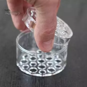 Держатель для цветов Прочный спиральный держатель для стебля икебаны Прозрачная подставка для цветочной композиции Многоразовая цветочная сетка для вазы S прозрачный