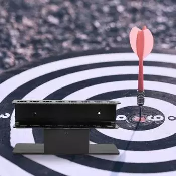 Держатель для дартса, настенное крепление, прочная акриловая подставка для игры в дартс для игровой комнаты, для использования в помещении чёрный